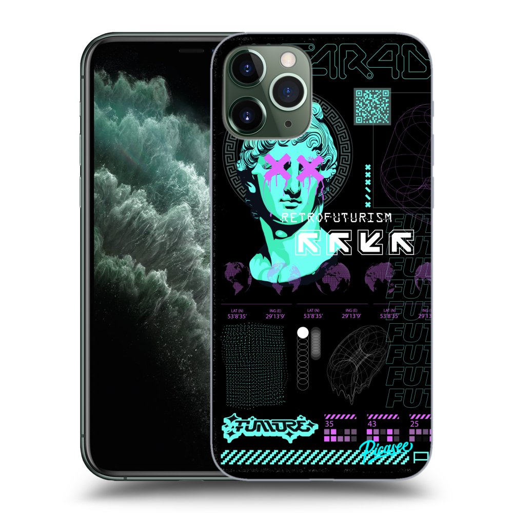 Picasee Apple iPhone 11 Pro Hülle - Transparentes Silikon - RETRO