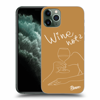 Picasee Apple iPhone 11 Pro Hülle - Transparentes Silikon - Wine not