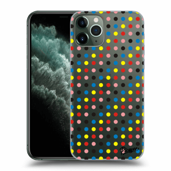 Picasee Apple iPhone 11 Pro Hülle - Transparentes Silikon - Colorful dots