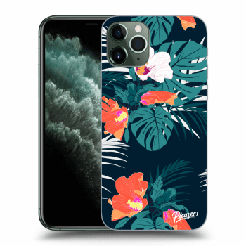 Picasee Apple iPhone 11 Pro Hülle - Transparentes Silikon - Monstera Color