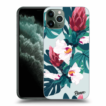 Picasee Apple iPhone 11 Pro Hülle - Transparentes Silikon - Rhododendron