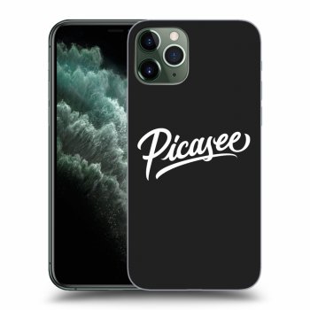 Picasee Apple iPhone 11 Pro Hülle - Schwarzes Silikon - Picasee - White