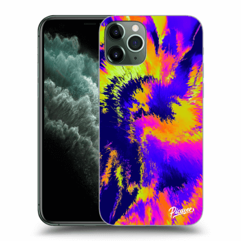 Picasee Apple iPhone 11 Pro Hülle - Transparentes Silikon - Burn
