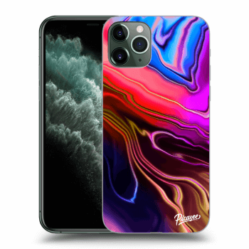 Picasee Apple iPhone 11 Pro Hülle - Transparentes Silikon - Electric