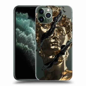 Picasee Apple iPhone 11 Pro Hülle - Transparentes Silikon - Golder