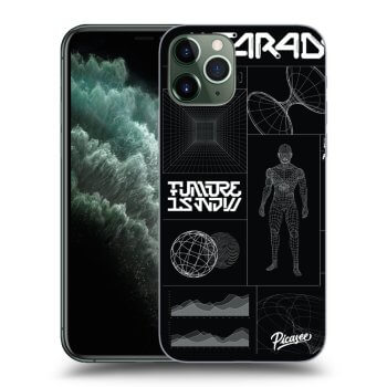 Picasee Apple iPhone 11 Pro Hülle - Transparentes Silikon - BLACK BODY