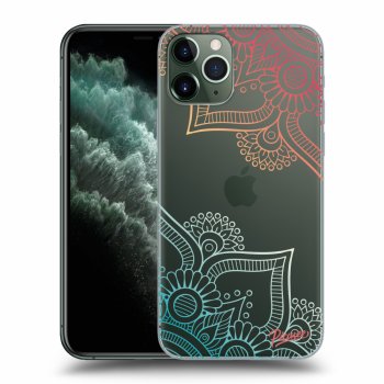 Picasee Apple iPhone 11 Pro Hülle - Transparentes Silikon - Blumenmuster