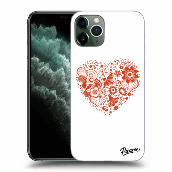 Picasee Apple iPhone 11 Pro Hülle - Transparentes Silikon - Big heart