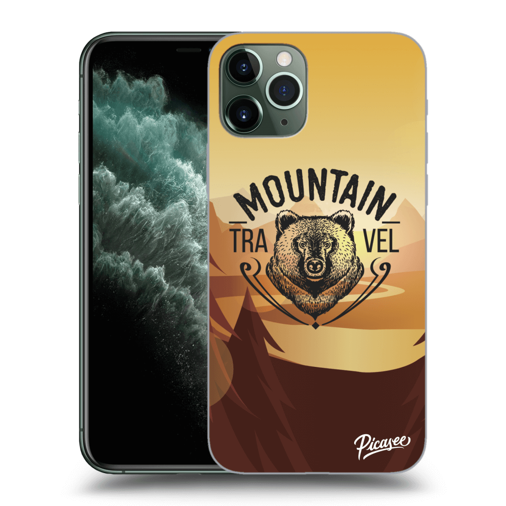 Picasee Apple iPhone 11 Pro Hülle - Transparentes Silikon - Mountain bear