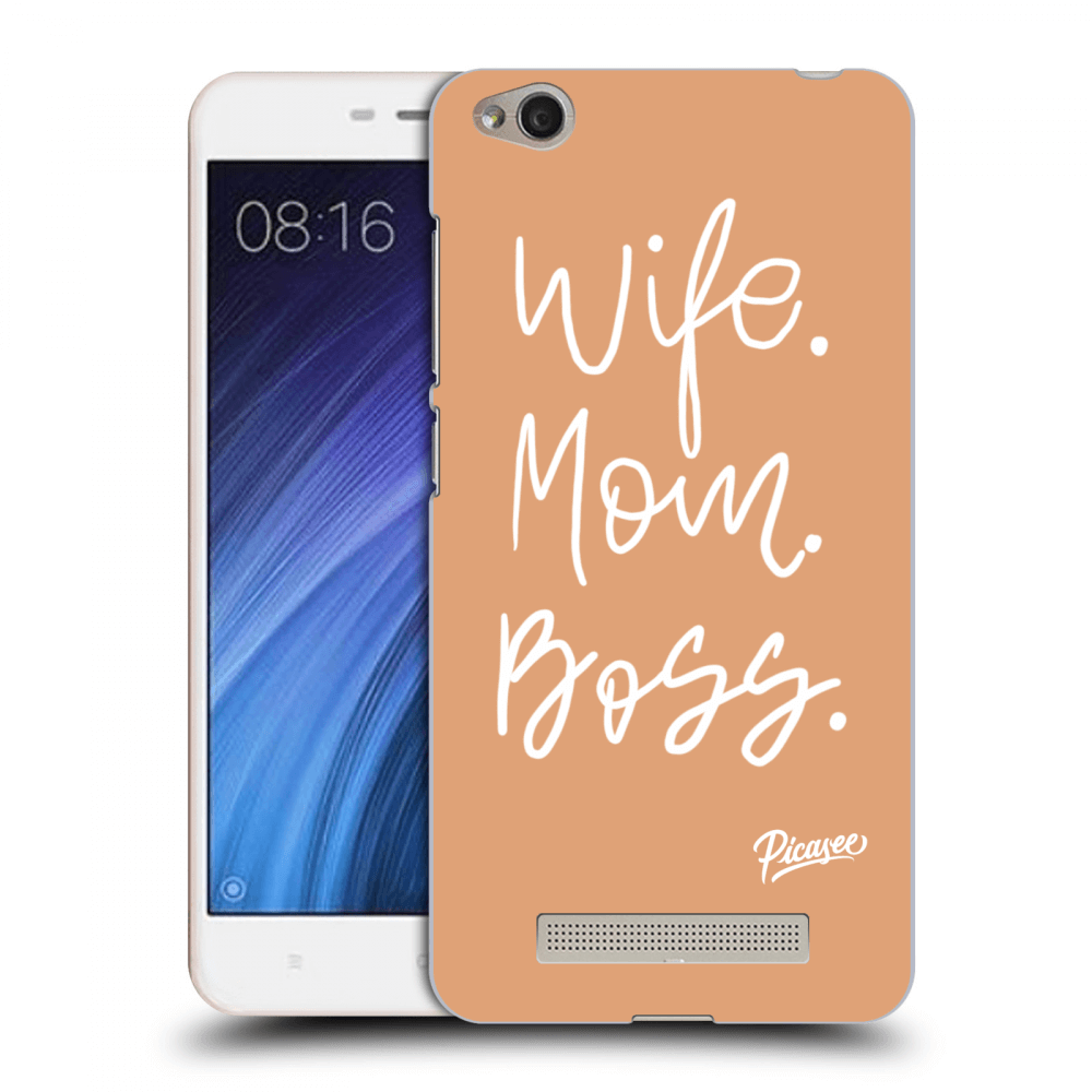Picasee Xiaomi Redmi 4A Hülle - Transparentes Silikon - Boss Mama