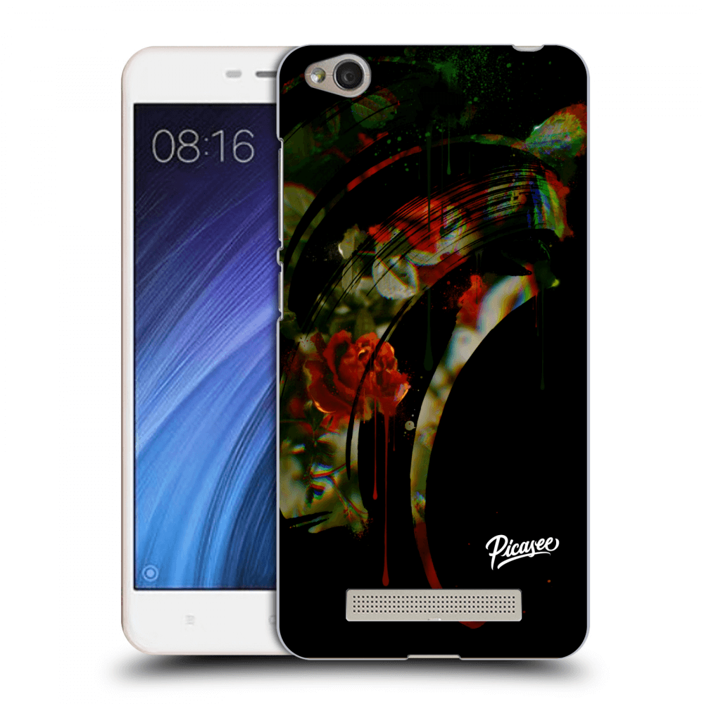 Picasee Xiaomi Redmi 4A Hülle - Transparentes Silikon - Roses black