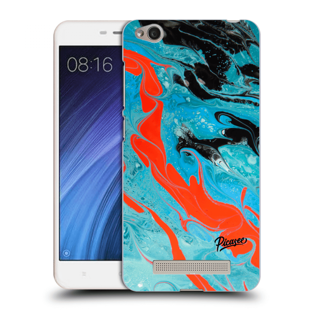 Picasee Xiaomi Redmi 4A Hülle - Transparentes Silikon - Blue Magma