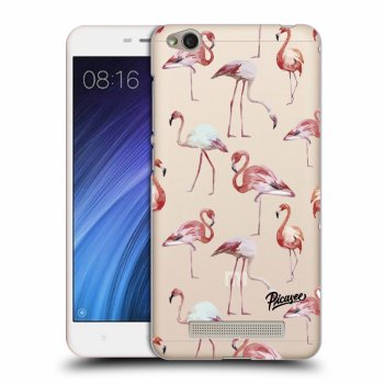 Picasee Xiaomi Redmi 4A Hülle - Transparentes Silikon - Flamingos