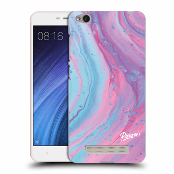 Picasee Xiaomi Redmi 4A Hülle - Transparentes Silikon - Pink liquid