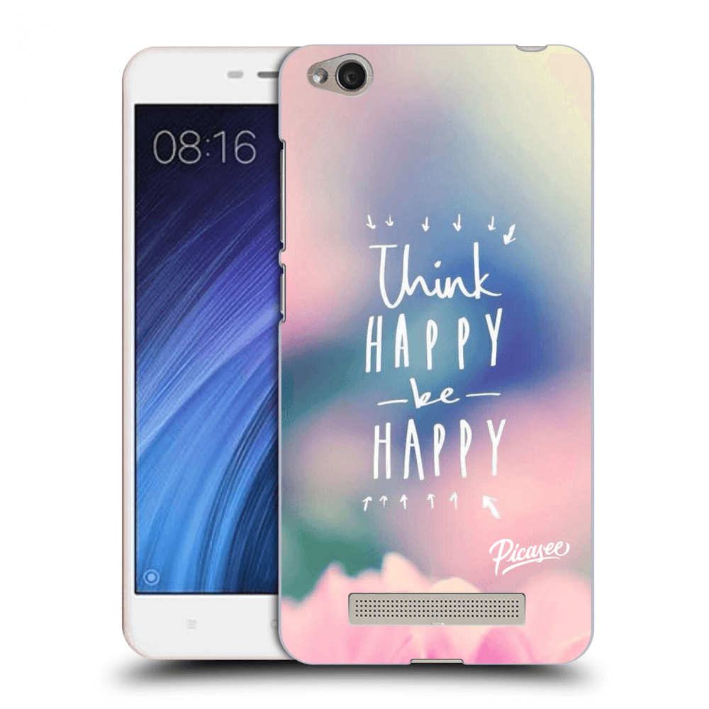 Picasee Xiaomi Redmi 4A Hülle - Transparentes Silikon - Think happy be happy