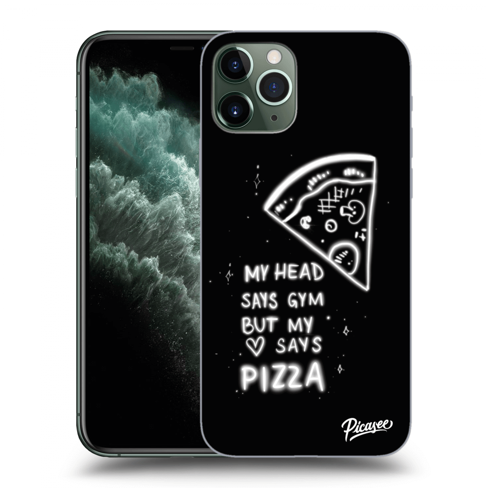 Picasee Apple iPhone 11 Pro Max Hülle - Transparentes Silikon - Pizza