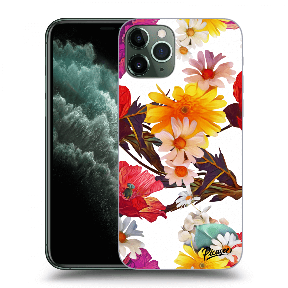 Picasee Apple iPhone 11 Pro Max Hülle - Transparentes Silikon - Meadow