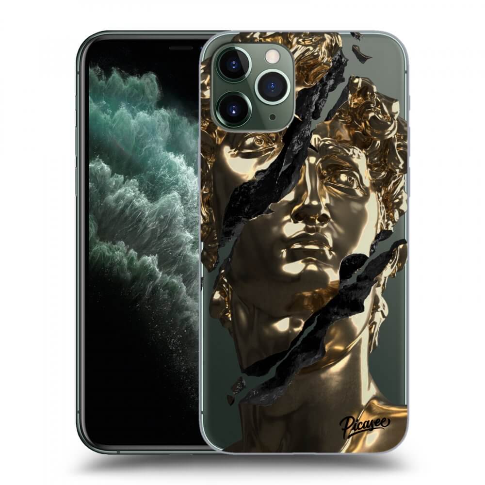 Picasee Apple iPhone 11 Pro Max Hülle - Transparentes Silikon - Golder