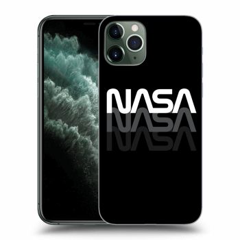 Picasee Apple iPhone 11 Pro Max Hülle - Schwarzes Silikon - NASA Triple