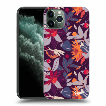 Hülle für Apple iPhone 11 Pro Max - Purple Leaf