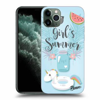 Picasee Apple iPhone 11 Pro Max Hülle - Schwarzes Silikon - Girls Summer