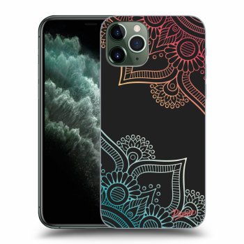 Picasee Apple iPhone 11 Pro Max Hülle - Schwarzes Silikon - Flowers pattern