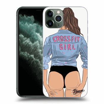 Picasee Apple iPhone 11 Pro Max Hülle - Schwarzes Silikon - Crossfit girl - nickynellow