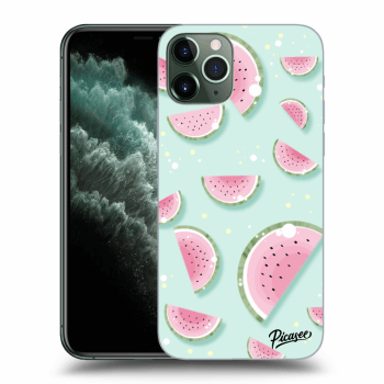 Picasee Apple iPhone 11 Pro Max Hülle - Schwarzes Silikon - Watermelon 2