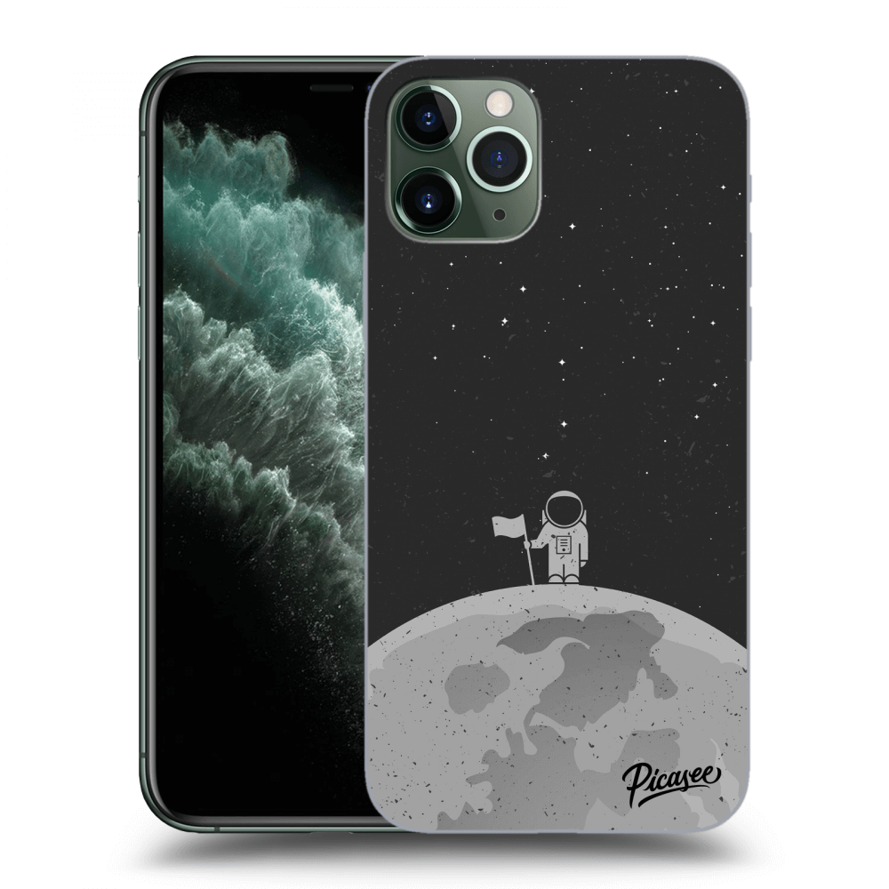 Picasee Apple iPhone 11 Pro Max Hülle - Schwarzes Silikon - Astronaut