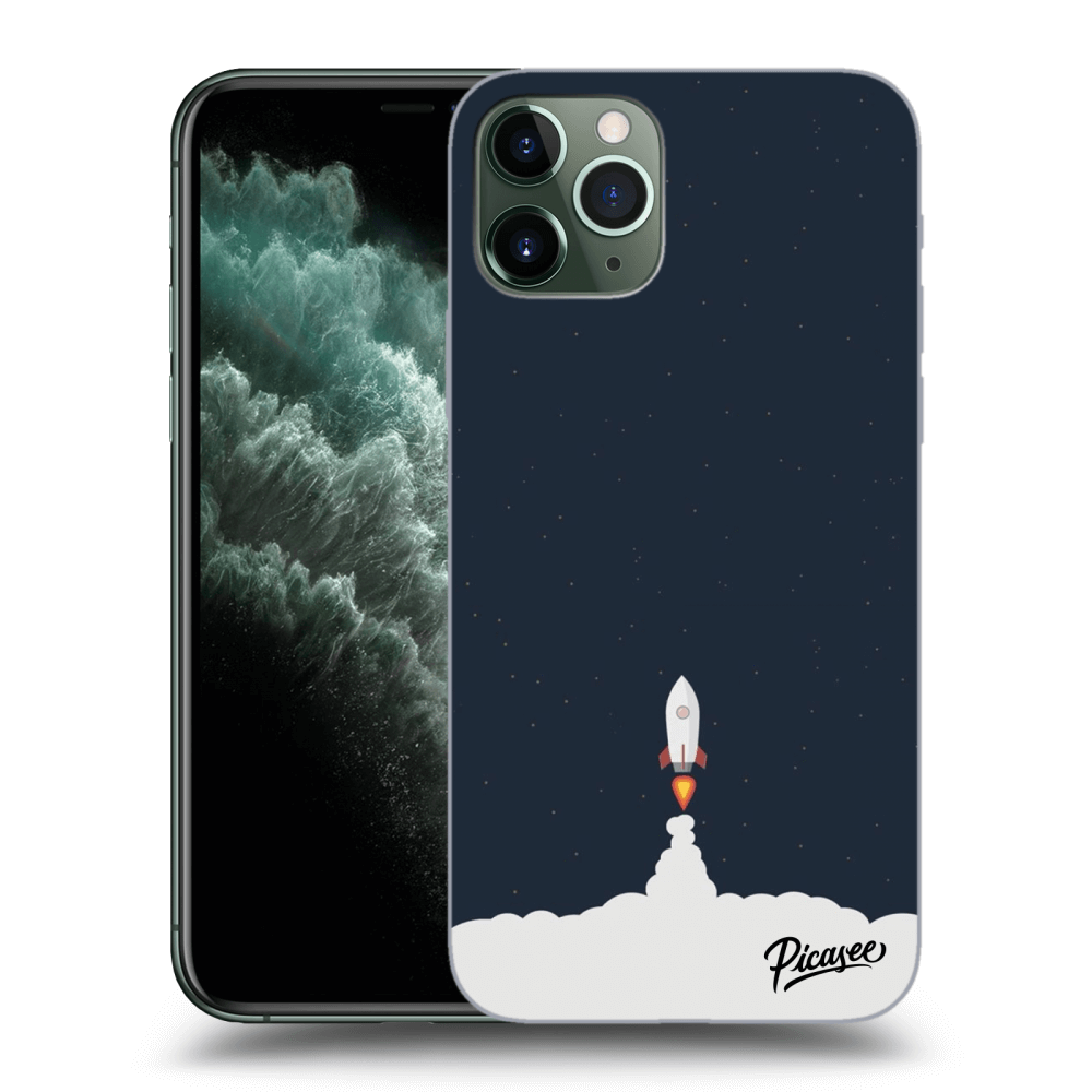 Picasee Apple iPhone 11 Pro Max Hülle - Schwarzes Silikon - Astronaut 2