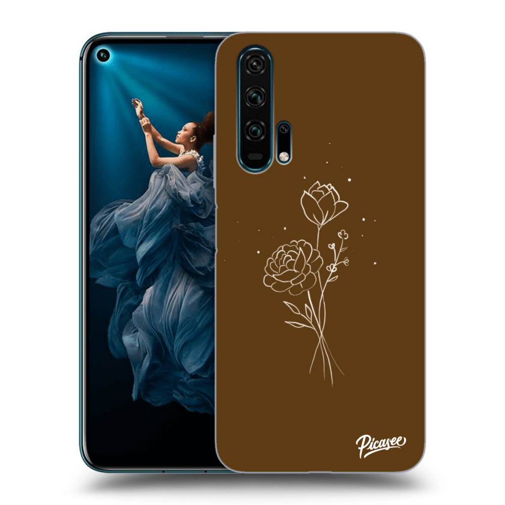 Picasee ULTIMATE CASE für Honor 20 Pro - Brown flowers