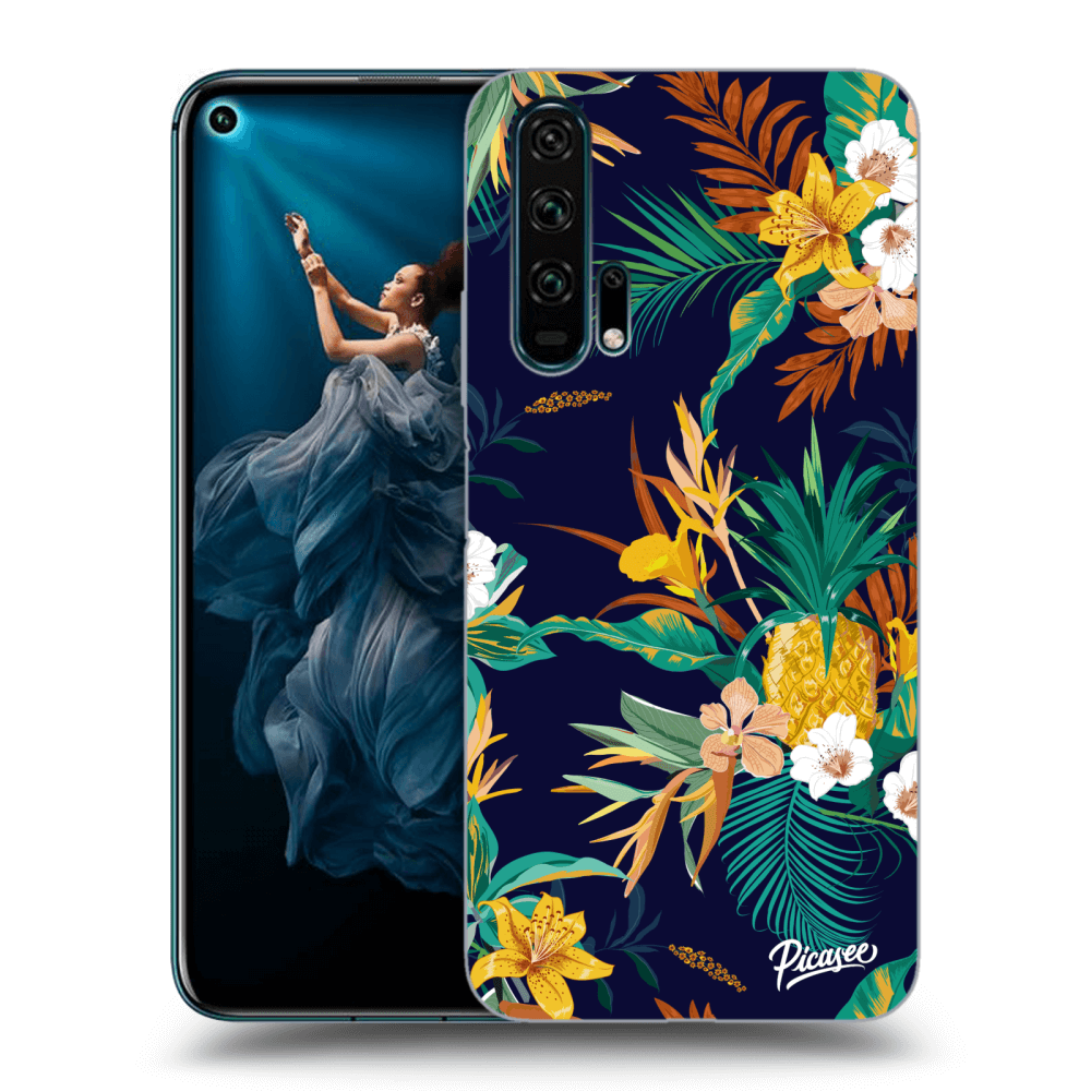 Picasee Honor 20 Pro Hülle - Transparentes Silikon - Pineapple Color
