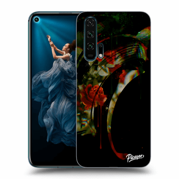 Picasee Honor 20 Pro Hülle - Schwarzes Silikon - Roses black