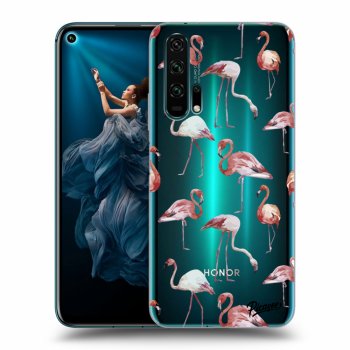 Picasee Honor 20 Pro Hülle - Transparentes Silikon - Flamingos