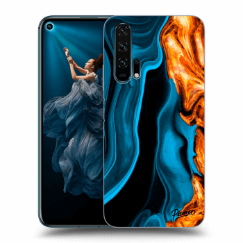 Picasee Honor 20 Pro Hülle - Transparentes Silikon - Gold blue