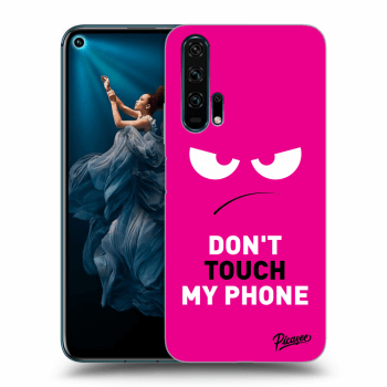 Picasee Honor 20 Pro Hülle - Transparentes Silikon - Angry Eyes - Pink