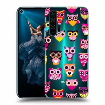 Picasee Honor 20 Pro Hülle - Transparentes Silikon - Owls