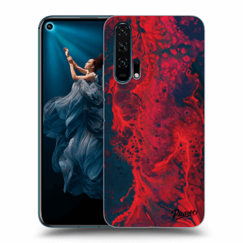 Picasee Honor 20 Pro Hülle - Transparentes Silikon - Organic red