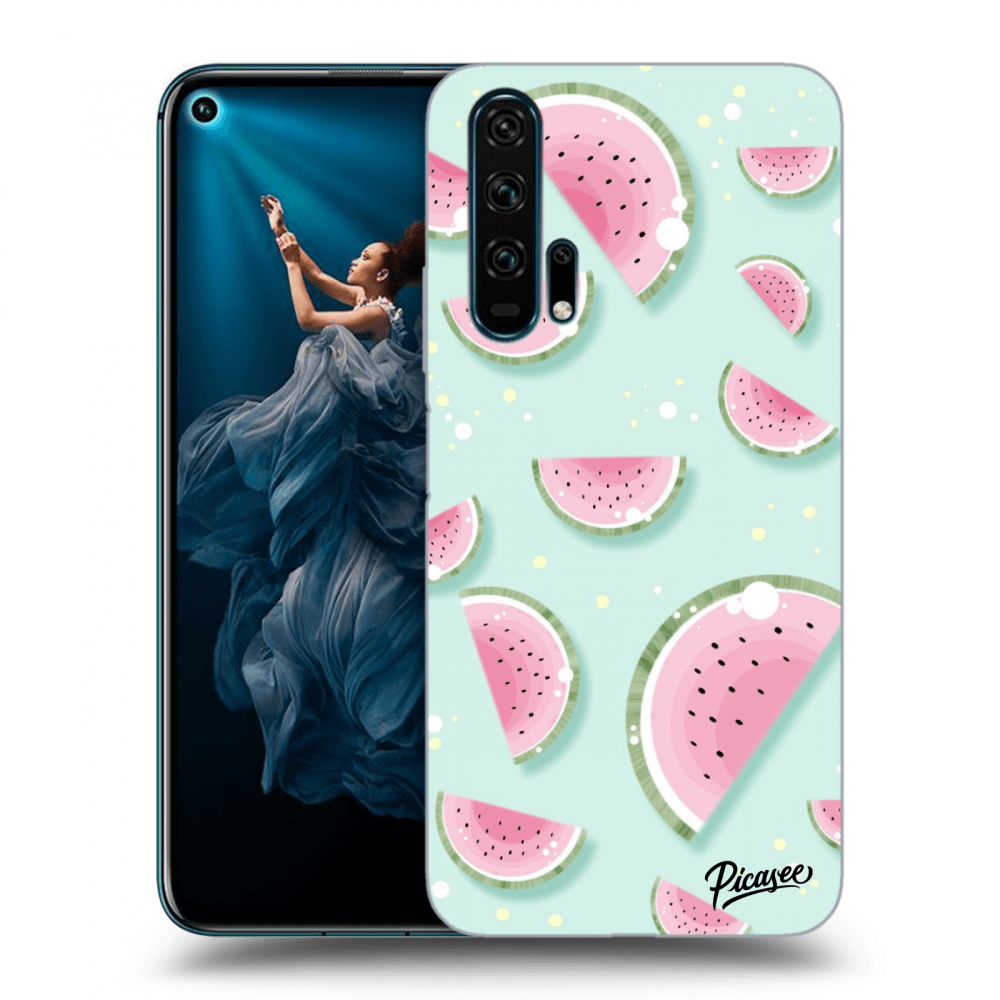 Picasee Honor 20 Pro Hülle - Schwarzes Silikon - Watermelon 2