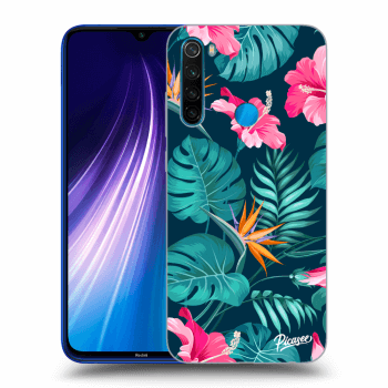 Hülle für Xiaomi Redmi Note 8 - Pink Monstera