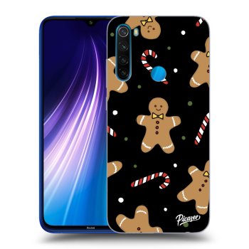 Picasee Xiaomi Redmi Note 8 Hülle - Schwarzes Silikon - Gingerbread