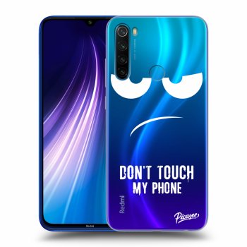 Picasee Xiaomi Redmi Note 8 Hülle - Transparentes Silikon - Don't Touch My Phone
