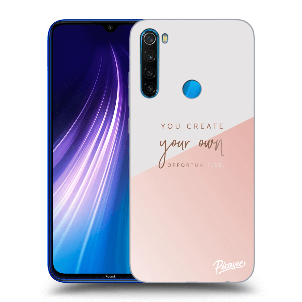 Picasee Xiaomi Redmi Note 8 Hülle - Schwarzes Silikon - You create your own opportunities