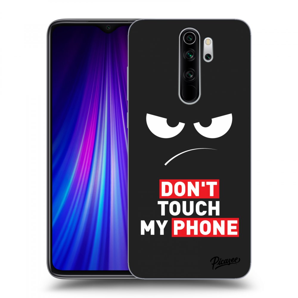 Picasee Xiaomi Redmi Note 8 Pro Hülle - Schwarzes Silikon - Angry Eyes - Transparent