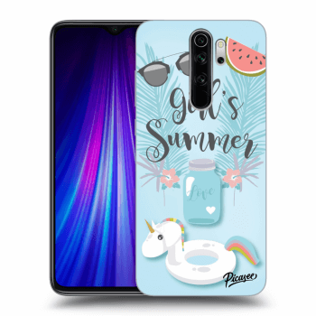Picasee Xiaomi Redmi Note 8 Pro Hülle - Schwarzes Silikon - Girls Summer