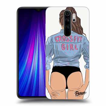 Picasee Xiaomi Redmi Note 8 Pro Hülle - Schwarzes Silikon - Crossfit girl - nickynellow