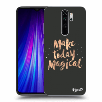 Picasee Xiaomi Redmi Note 8 Pro Hülle - Schwarzes Silikon - Make today Magical