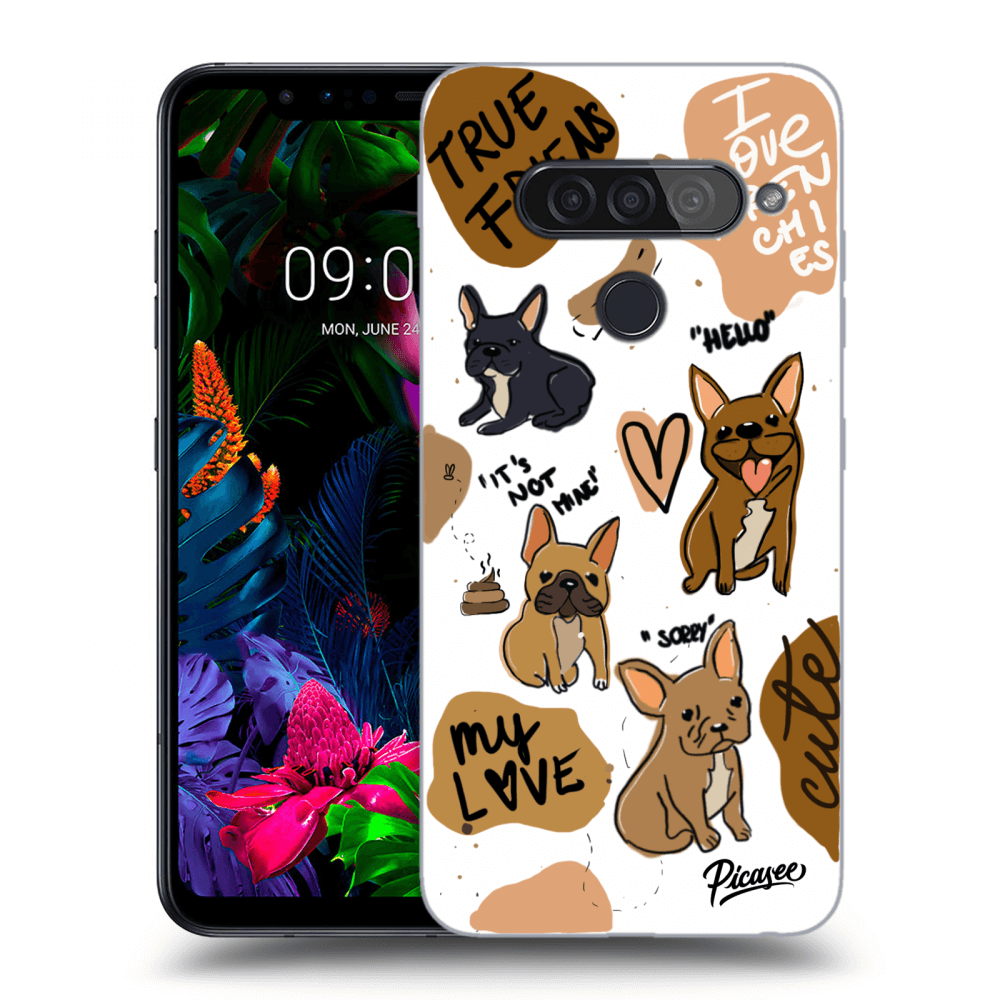 Picasee LG G8s ThinQ Hülle - Transparentes Silikon - Frenchies