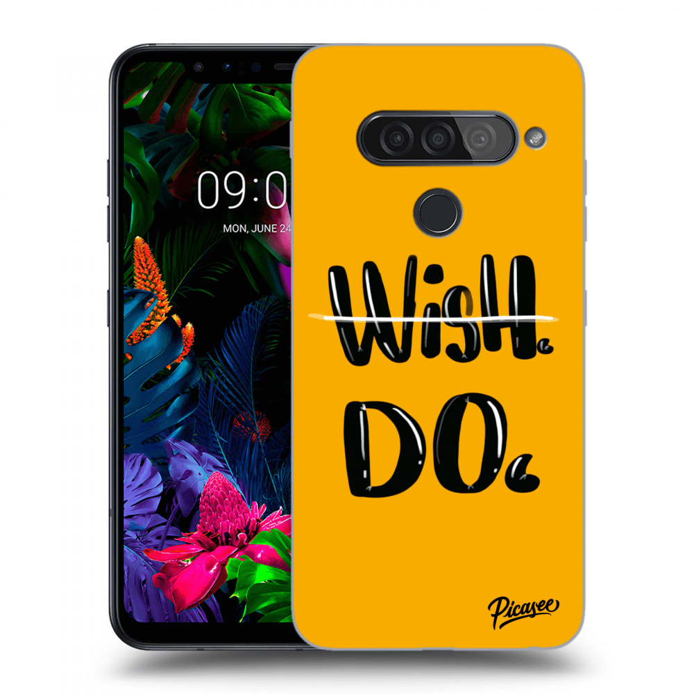 Picasee LG G8s ThinQ Hülle - Transparentes Silikon - Wish Do