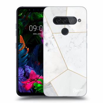 Hülle für LG G8s ThinQ - White tile